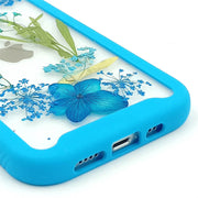 Blue Hydrangea Lace Flower | 2 in 1 Full Protection Case | Apple Samsung Google