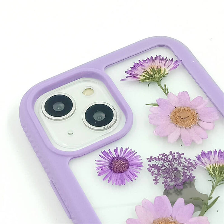 Purple Forget Me Not Daisy | 2 in 1 Full Protection Case | Apple Samsung Google