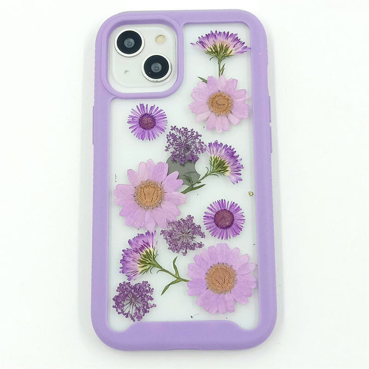 Purple Forget Me Not Daisy | 2 in 1 Full Protection Case | Apple Samsung Google