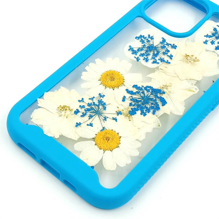 Delphinium Daisy Lace Flower | 2 in 1 Full Protection Case | Apple Samsung Google