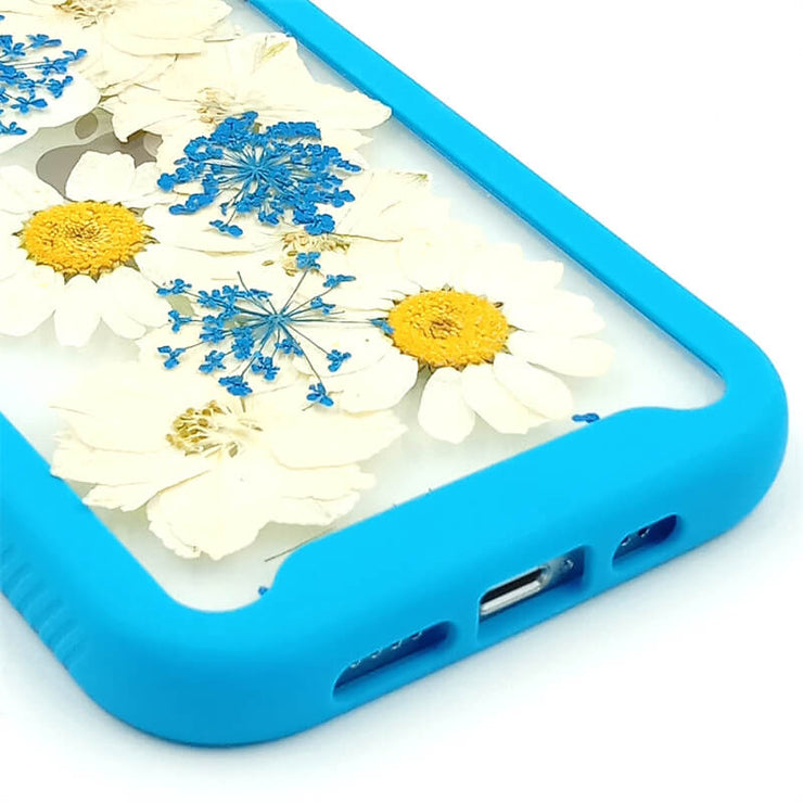 Delphinium Daisy Lace Flower | 2 in 1 Full Protection Case | Apple Samsung Google