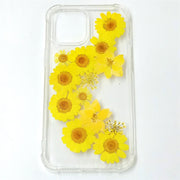 Yellow Daisy Lace Flower | Clear Bumper Phone Case | Optional Magnetic Ring