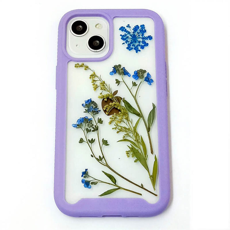 Goldenrods Blue Lace Flower | 2 in 1 Full Protection Case | Apple Samsung Google