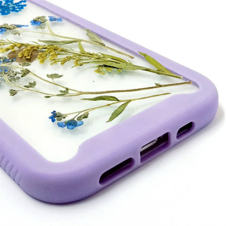 Goldenrods Blue Lace Flower | 2 in 1 Full Protection Case | Apple Samsung Google