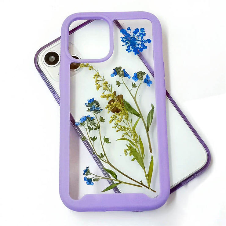 Goldenrods Blue Lace Flower | 2 in 1 Full Protection Case | Apple Samsung Google