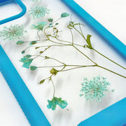 Light Blue Lace Flower | 2 in 1 Full Protection Case | Apple Samsung Google