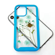 Light Blue Lace Flower | 2 in 1 Full Protection Case | Apple Samsung Google