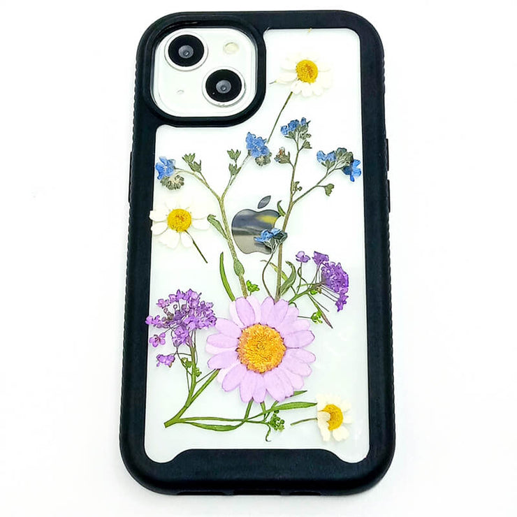 Purple White Daisy | 2 in 1 Full Protection Case | Apple Samsung Google