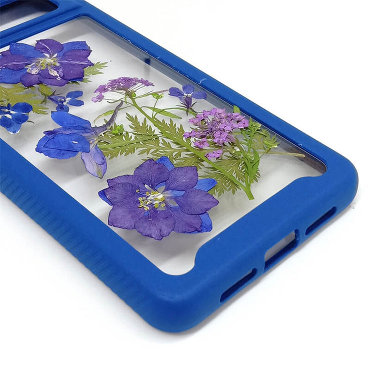 Purple Alyssum Blue Delphinium | 2 in 1 Full Protection Case | Google Phone Case