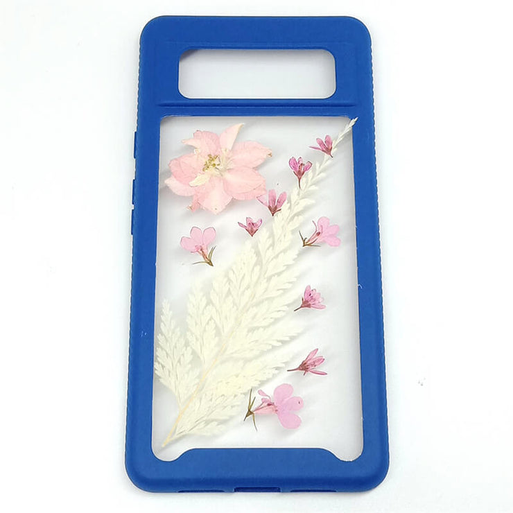 Pink Delphinium Wedgelet Fern | 2 in 1 Full Protection Case | Google Phone Case