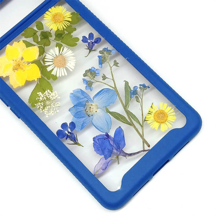 Blue Yellow Delphinium | 2 in 1 Full Protection Case | Google Phone Case