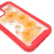 Orange Daisy Lace Flower | 2 in 1 Full Protection Case | Apple Samsung Google