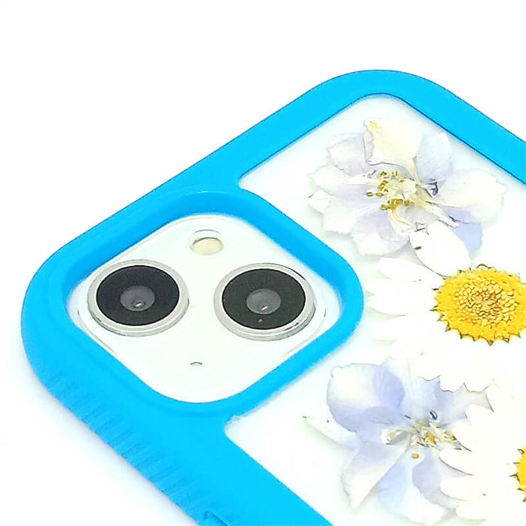 Blue Delphinium White Daisy | 2 in 1 Full Protection Case | Apple Samsung Google