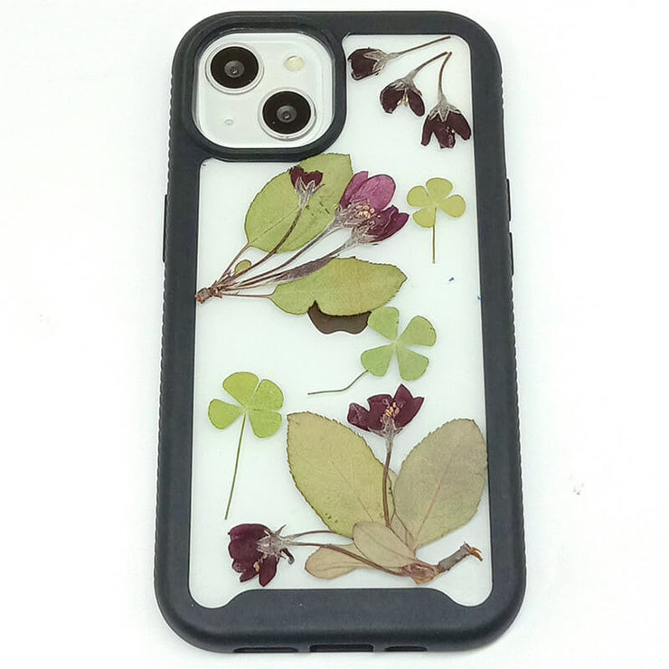 Dark Red Begonia | 2 in 1 Full Protection Case | Apple Samsung Google