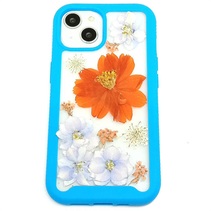 Calendula Blue Delphinium | 2 in 1 Full Protection Case | Apple Samsung Google