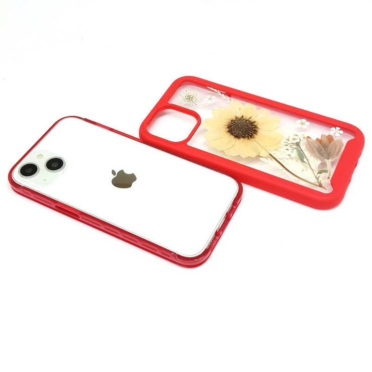 Sunflower White Wedgelet Fern | 2 in 1 Full Protection Case | Apple Samsung Google