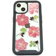 Pink Red Delphinium | 2 in 1 Full Protection Case | Apple Samsung Google