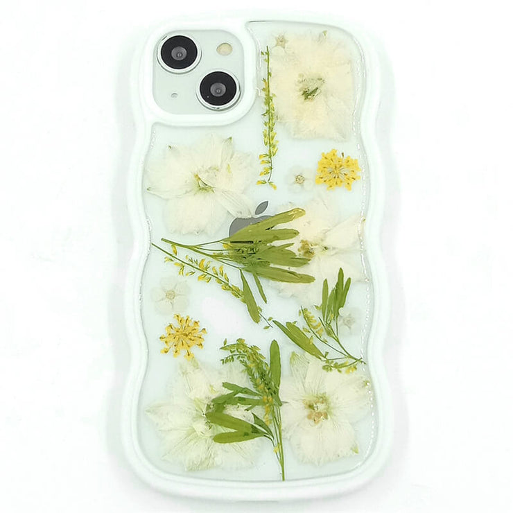 White Delphinium Melilotus suavcolen | Waves Bumper Border Case | iPhone 12/13/14 Phone Case