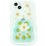 Delphinium surrounded by Daisies | Waves Bumper Border Case | iPhone 12/13/14 Phone Case