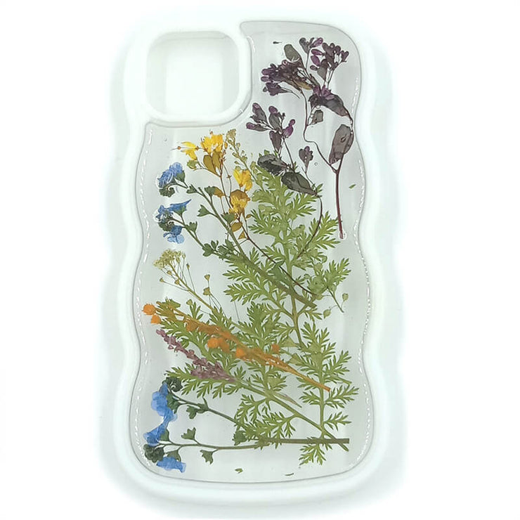 Colorful Gypsophila | Weeds Series | Waves Bumper Border Case | iPhone 12/13/14 Phone Case