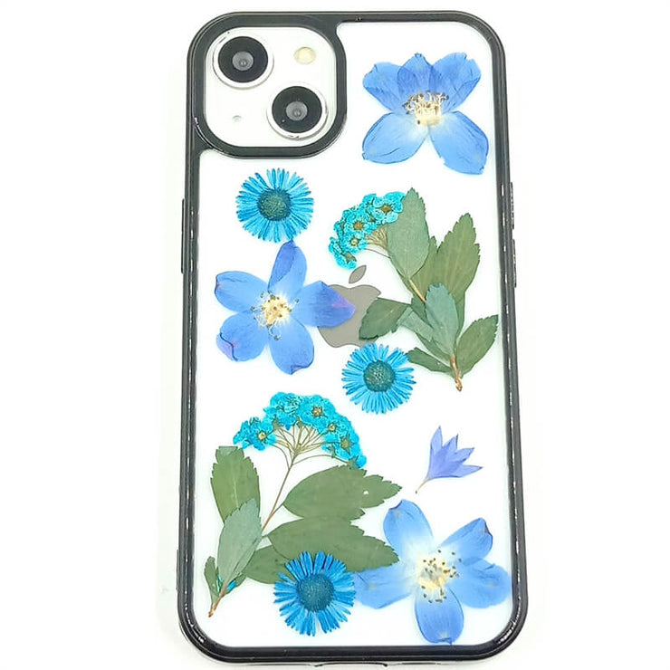 Blue Delphinium Gypsophila | with Lanyard | with Magsafe | Colorful Border Case