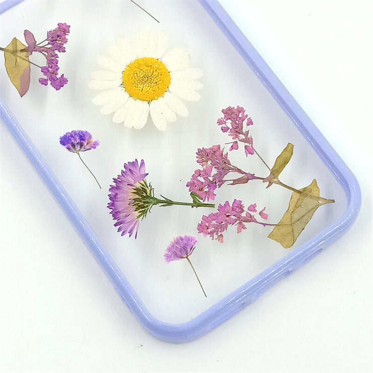 Daisy Purple Aster | with Lanyard | with Magsafe | Colorful Border Case