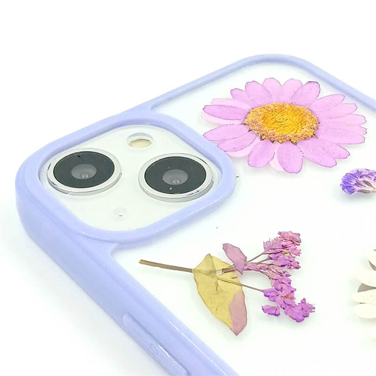 Daisy Purple Aster | with Lanyard | with Magsafe | Colorful Border Case