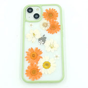 Daisy White Delphinium | with Lanyard | with Magsafe | Colorful Border Case