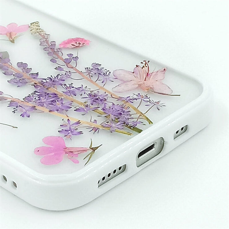 Purple Polygonum Grass | with Lanyard | with Magsafe | Colorful Border Case