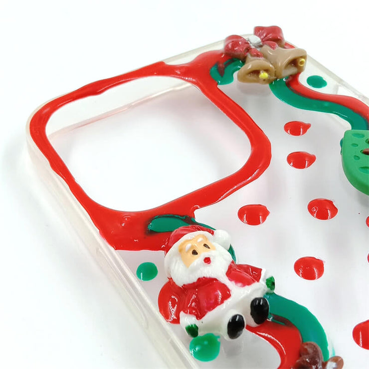 Candy Bear Santa | Cream Glue 3D Phone Case | Christmas Collection