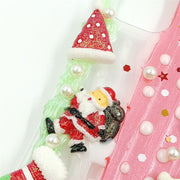 Santa Claus is Delivering Gifts | Cream Glue 3D Phone Case | Christmas Collection