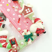 Santa Claus is Delivering Gifts | Cream Glue 3D Phone Case | Christmas Collection