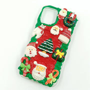 Surprise Santa Head | Cream Glue 3D Phone Case | Christmas Collection