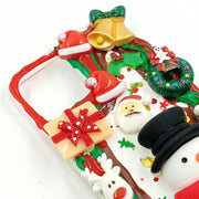 Snowman with Hat | Cream Glue 3D Phone Case | Christmas Collection