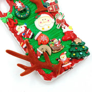 Reindeer Antlers Christmas Decoration | Cream Glue 3D Phone Case | Christmas Collection