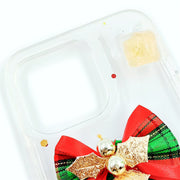 Christmas Tree with Bells and Bows | Cream Glue 3D Phone Case | Christmas Collection