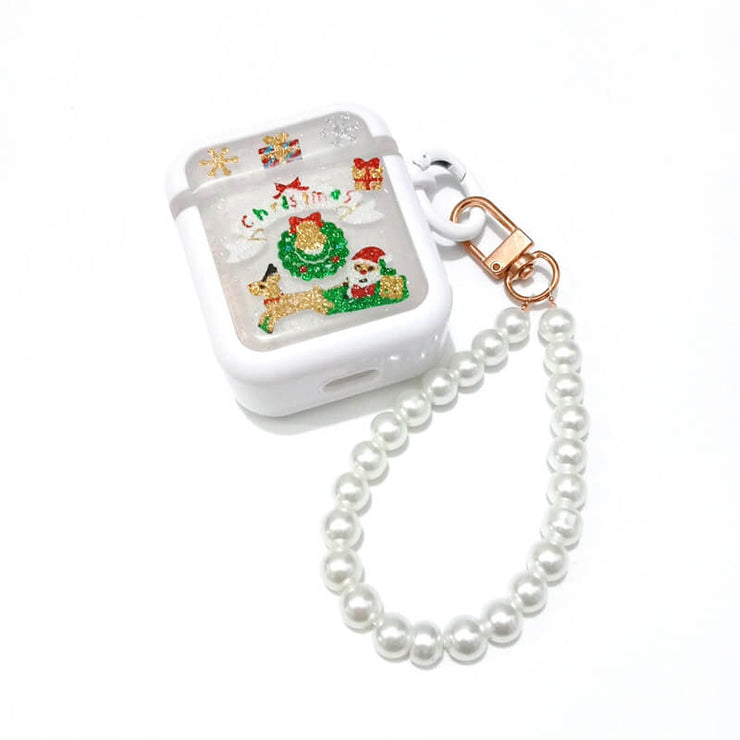 Santa Claus Riding Reindeer Cart | Christmas limited | Resin | Case for AirPods