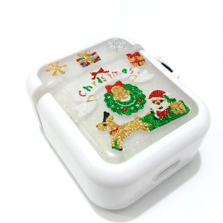 Santa Claus Riding Reindeer Cart | Christmas limited | Resin | Case for AirPods