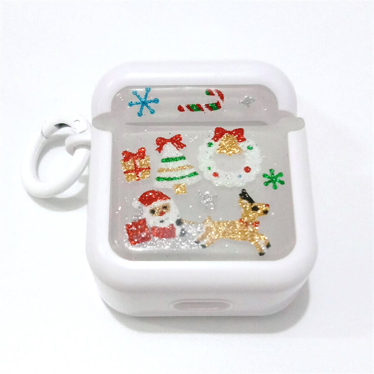 Santa Claus Riding Reindeer Cart | Christmas limited | Resin | Case for AirPods