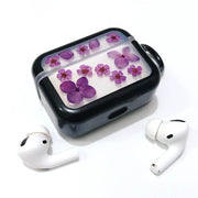 Purple Hydrangea with Sorbaria Sorbifolia | Pressed Real Flower | Resin | AirPods