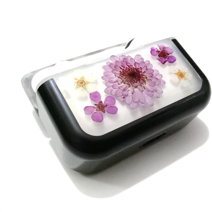 Small Purple Daisy Sorbaria Sorbifolia | Pressed Real Flower | Resin | AirPods