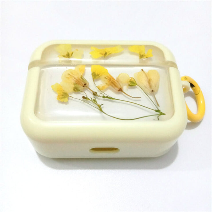 Yellow Begonia | Pressed Real Flower | Resin | AirPods