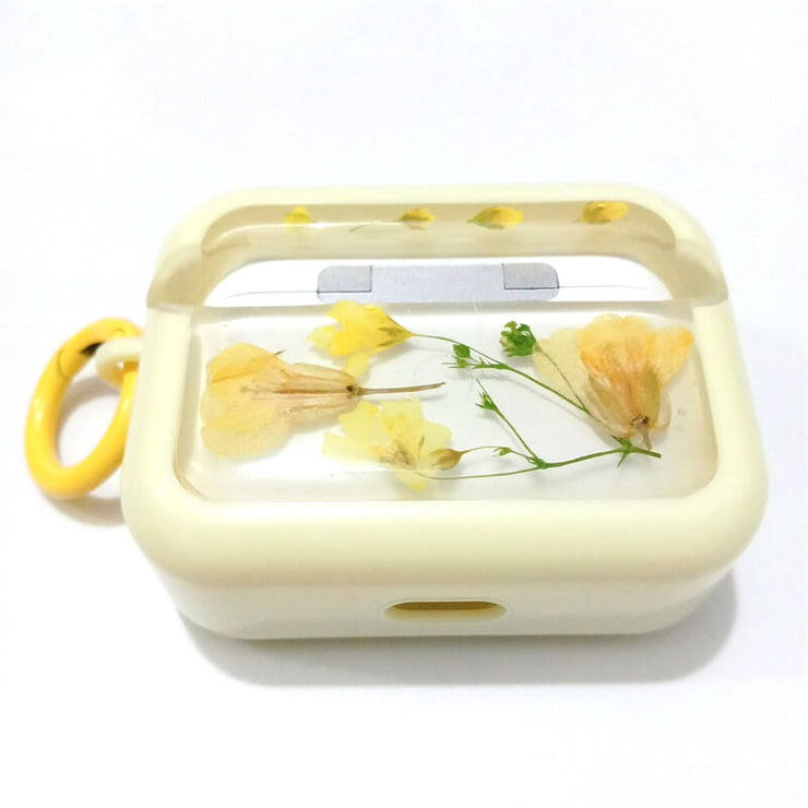 Yellow Begonia | Pressed Real Flower | Resin | AirPods