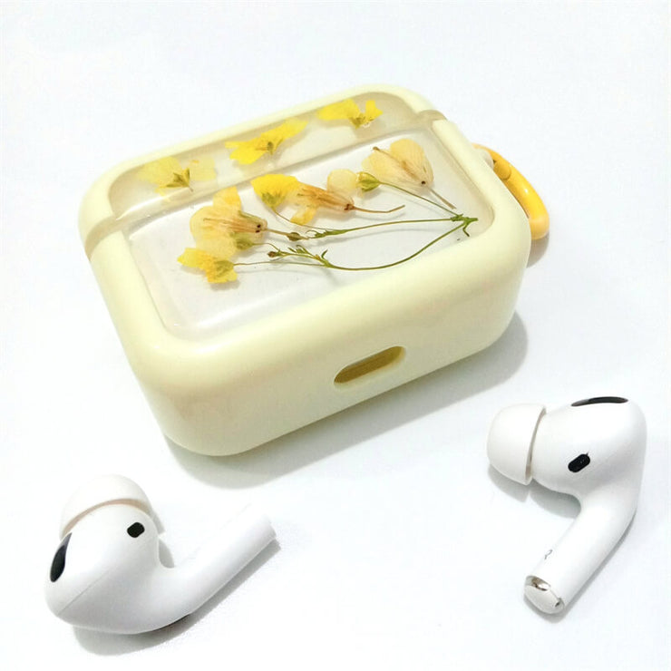 Yellow Begonia | Pressed Real Flower | Resin | AirPods