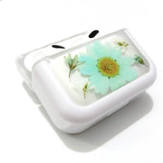 Light Blue Daisy White Stellaria Graminea | Pressed Real Flower | Resin | AirPods