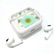 Light Blue Daisy White Stellaria Graminea | Pressed Real Flower | Resin | AirPods