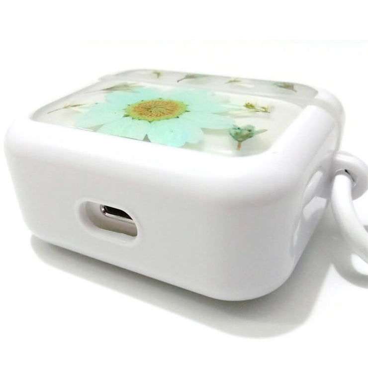 Light Blue Daisy White Stellaria Graminea | Pressed Real Flower | Resin | AirPods