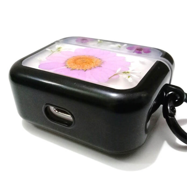 Purple Daisy White Stellaria Graminea | Pressed Real Flower | Resin | AirPods