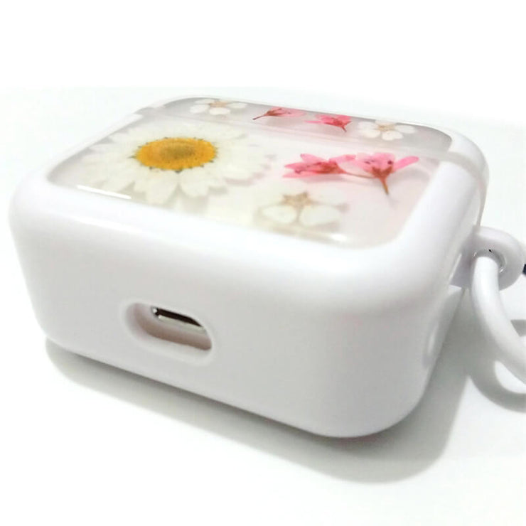 White Daisy Sorbaria Sorbifolia | Pressed Real Flower | Resin | AirPods