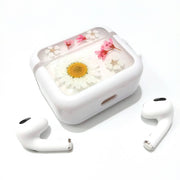 White Daisy Sorbaria Sorbifolia | Pressed Real Flower | Resin | AirPods